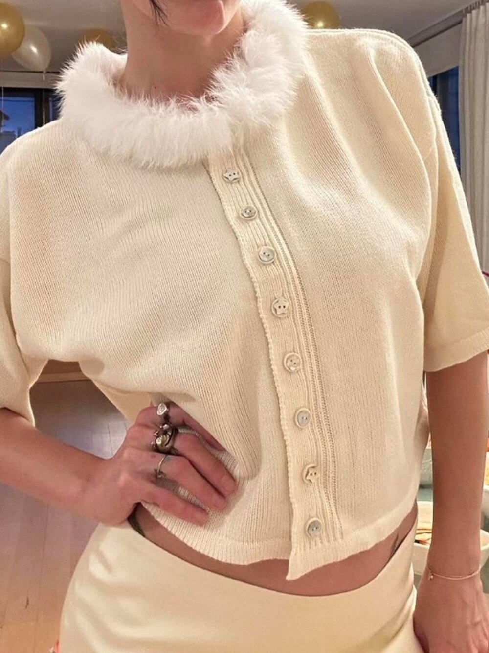 Women's Cream Cardigan